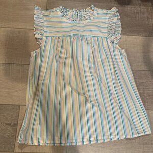 J CREW GIRLS STRIPED SLEEVELESS SHIRT SIZE 6